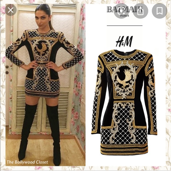 RARE Balmain x hm beaded pearl dress - Picture 4 of 4